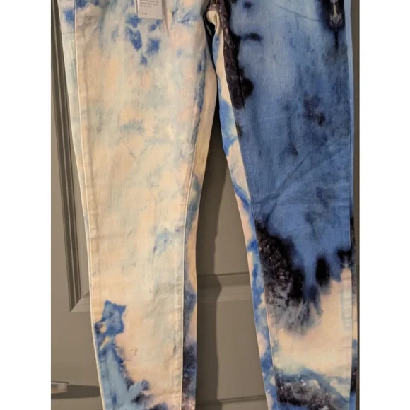 Women's Paige Denim Jeans Size 28 Blue White Tie Dye - Picture 4 of 13